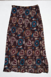 #096 Cyndy Long Skirt Brown | c. 213 | Size 10
