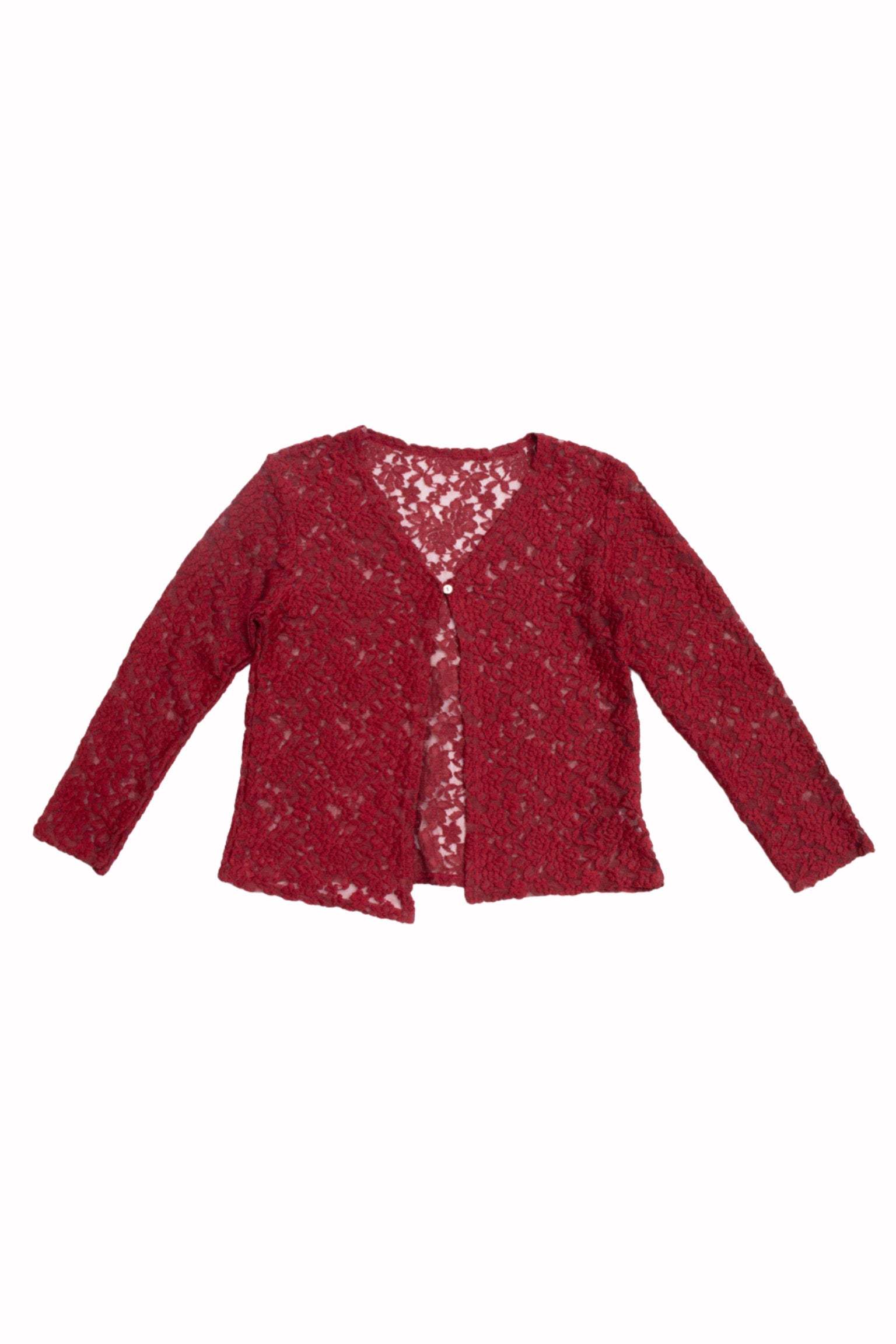 #56 Red Lace Cardigan | Garden Brat | Size 8