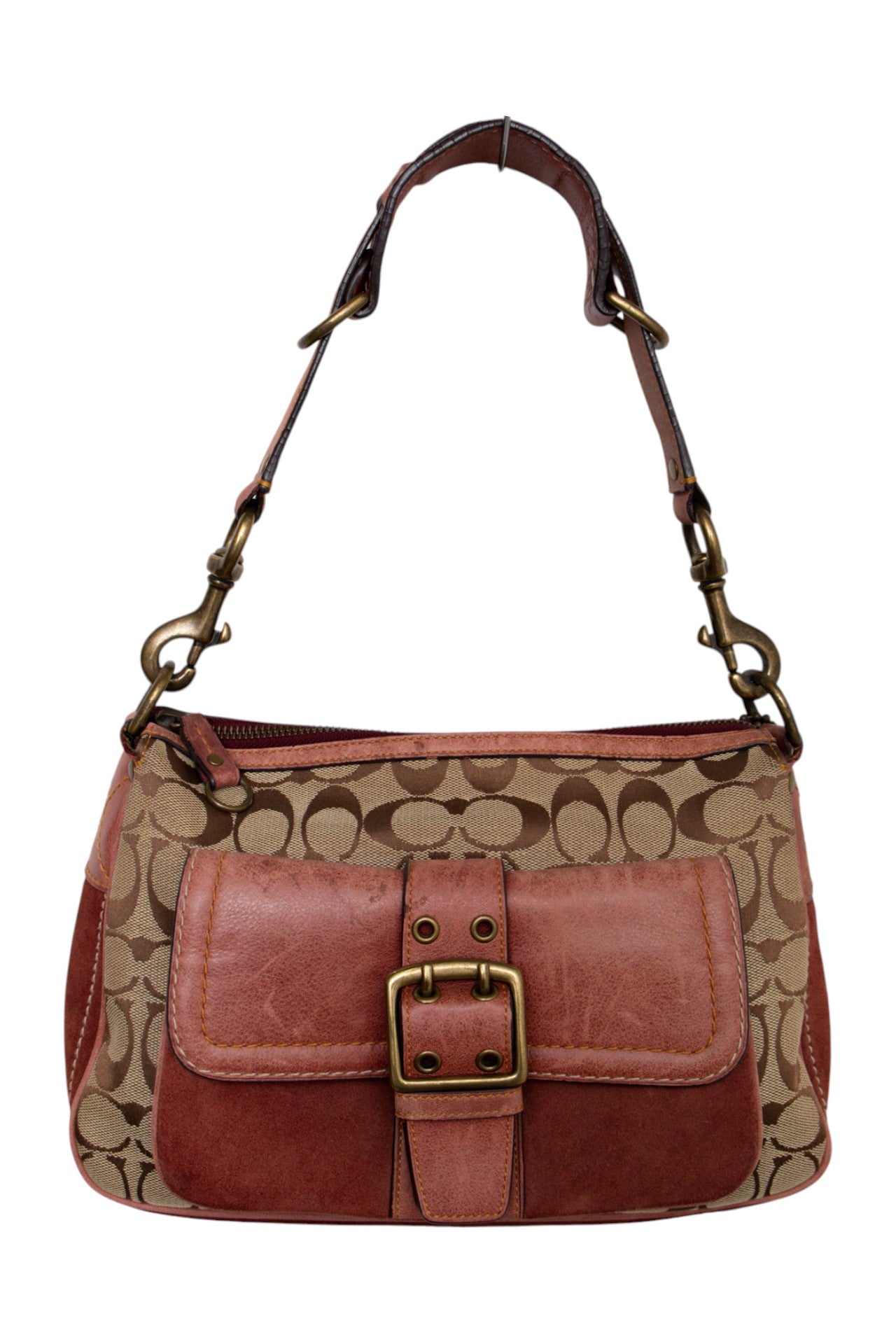 #189 Coach Shoulder Bag Brown | c. 196 | Size