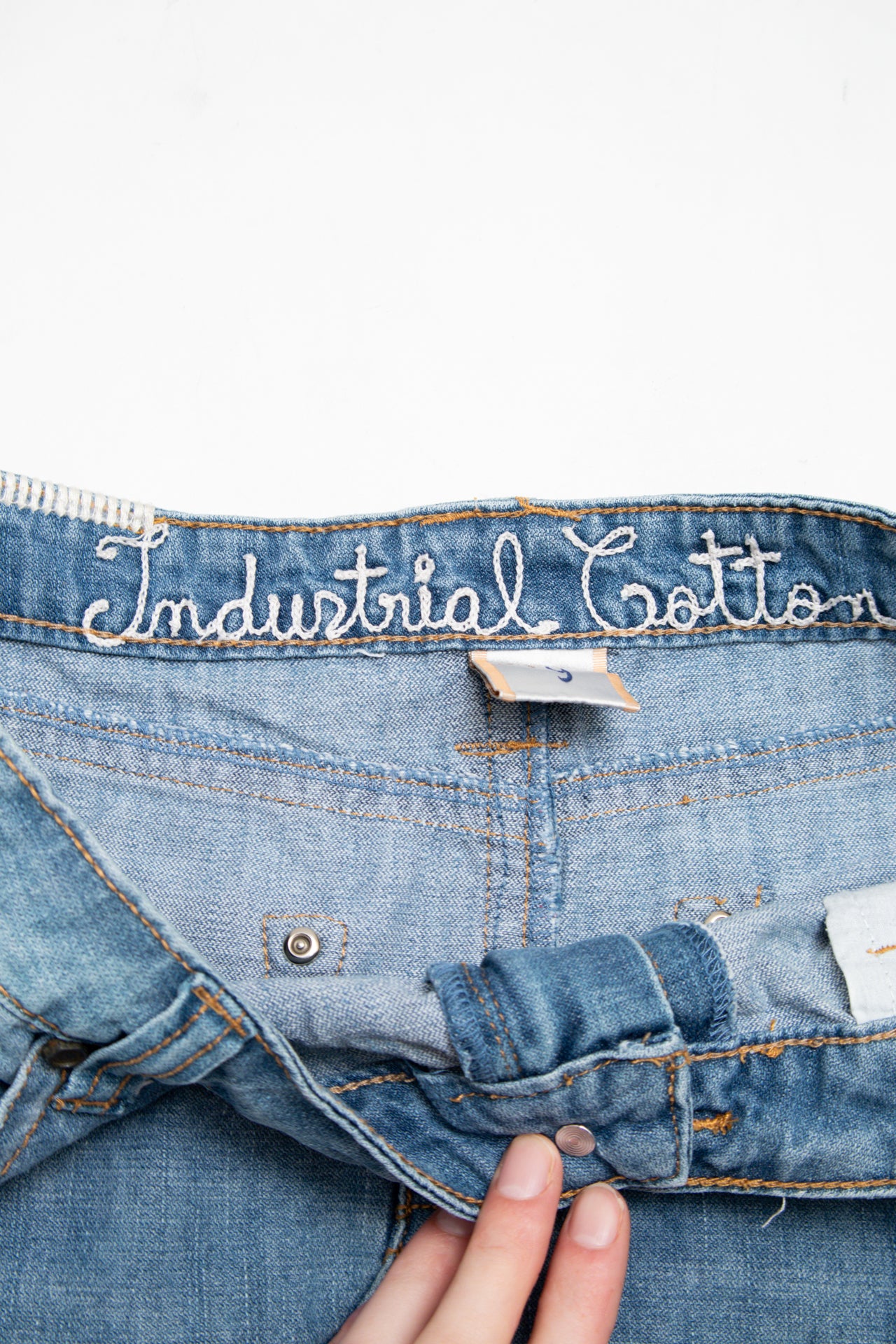 #052 Industrial Cotton Mini Skirt Blue | c. 204 | Size 10