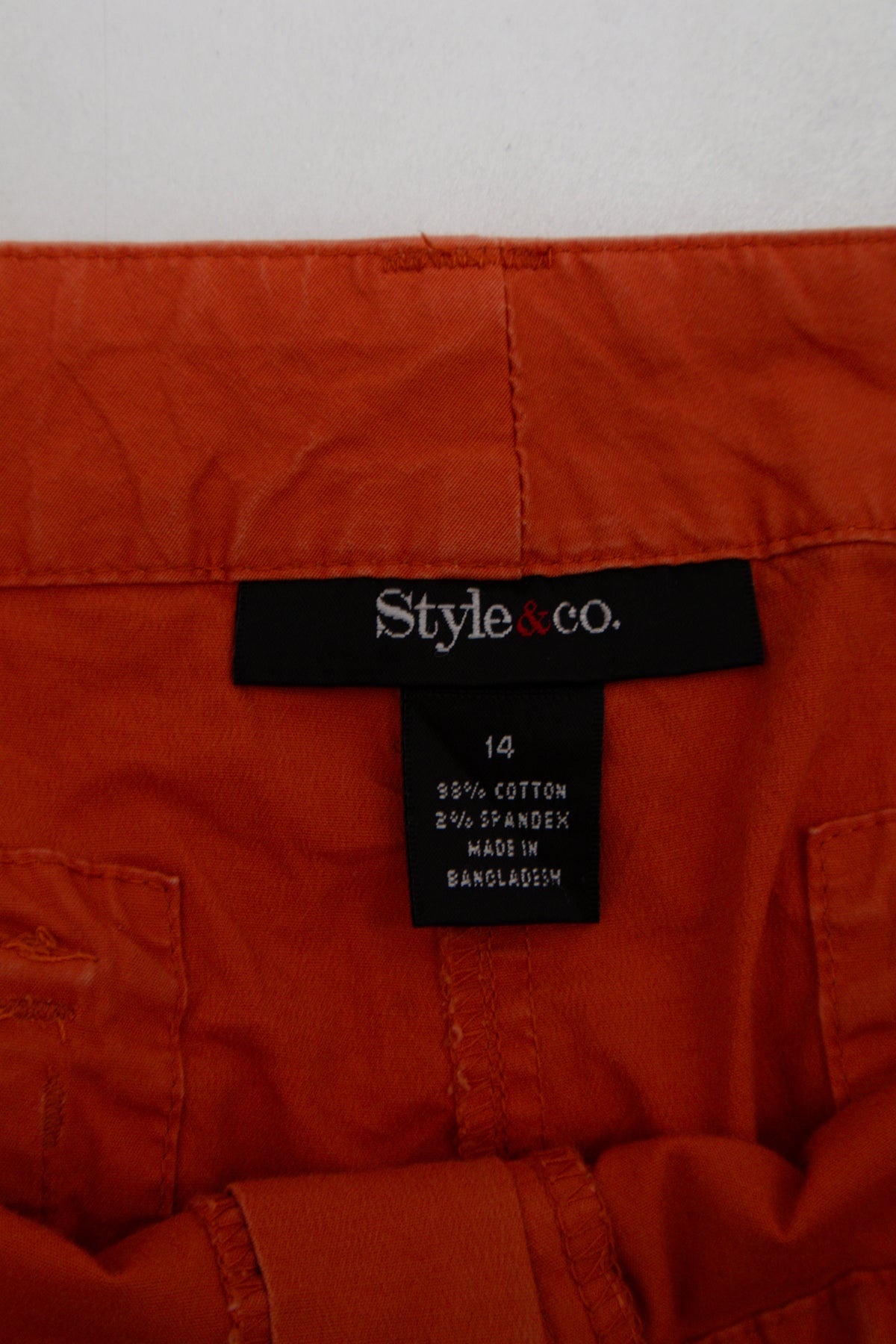 #087 Style&co. Capris Orange | c. 209 | Size 14