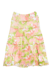 #104 Ruby Rd. Long Skirt Pink | c. 213 | Size 8
