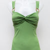 #13 Bisou Bisou Michele Bohbot Cami Top Green | c. 193 | Size 8