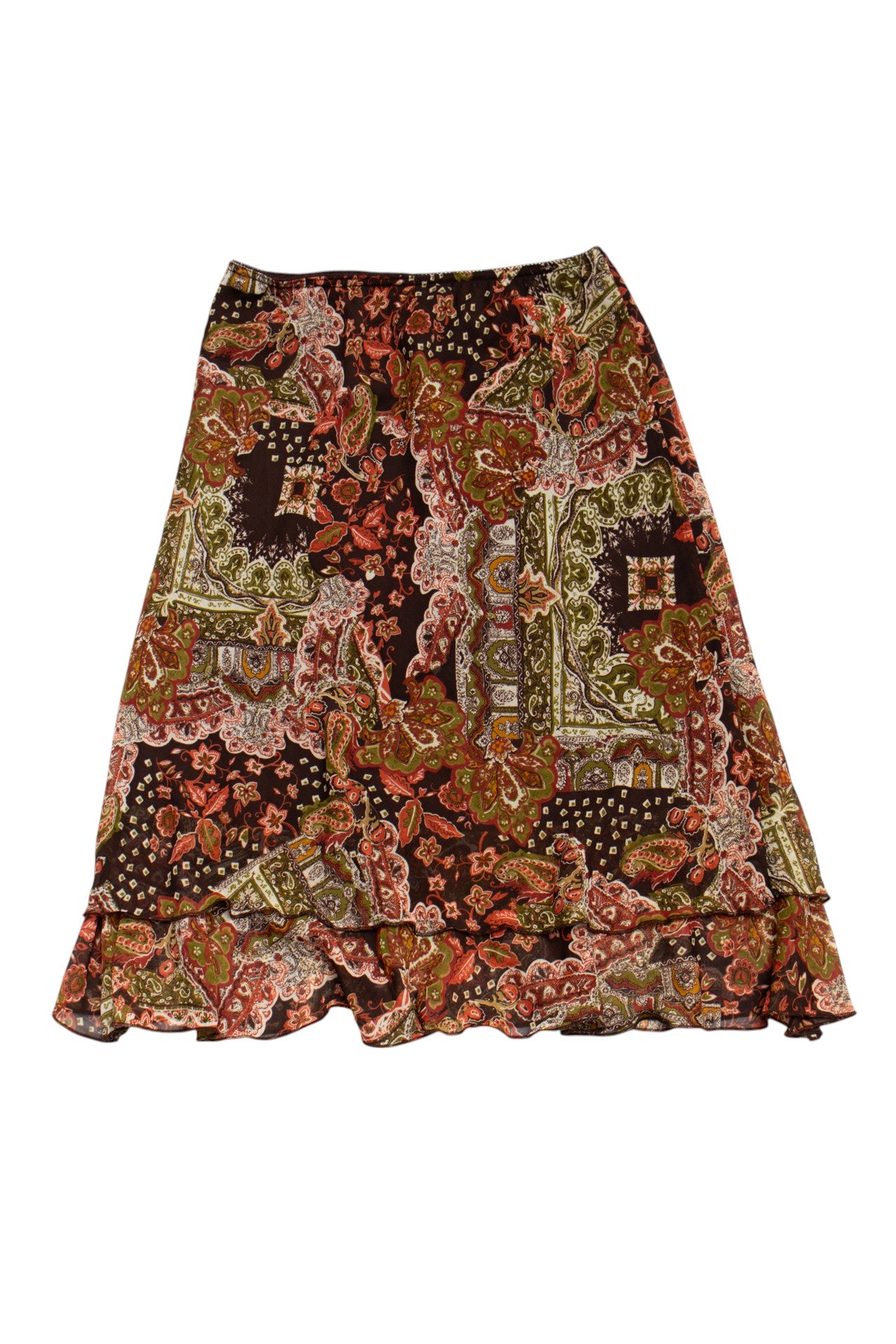 #138 Kim Rogers Signature Skirt Brown | c. 193 | Size 6/8