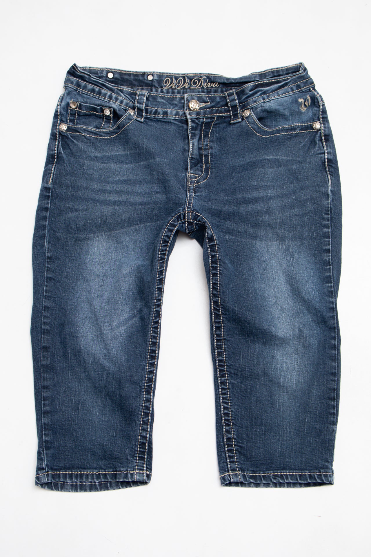 #099 ViVi Diva Capris Blue | c. 211 | Size 8
