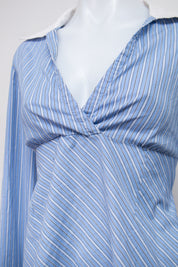 #055 Oh!mamma Long Sleeve Blue | c. 213 | Size 10