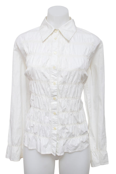 #045 Dstudio Long Sleeve White | c. 209 | Size 8