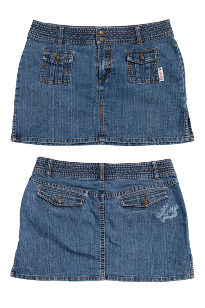 #145 Lost Girl Mini Skirt Blue | c. 200 | Size 12