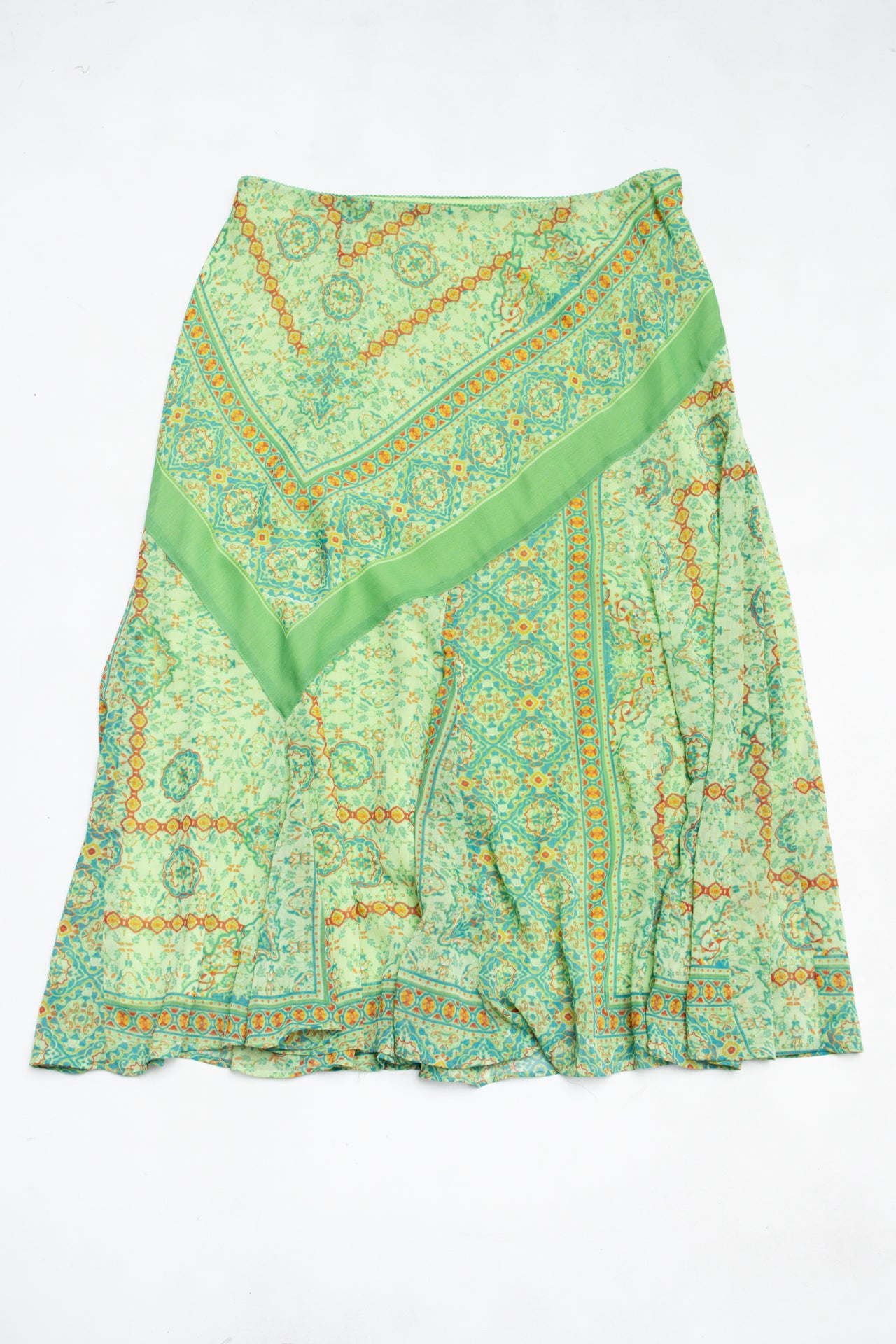 #128 Coldwater Creek Skirt Green | c. 193 | Size 10