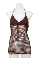 #033 Mim Halter Brown | c. 210 | Size 8