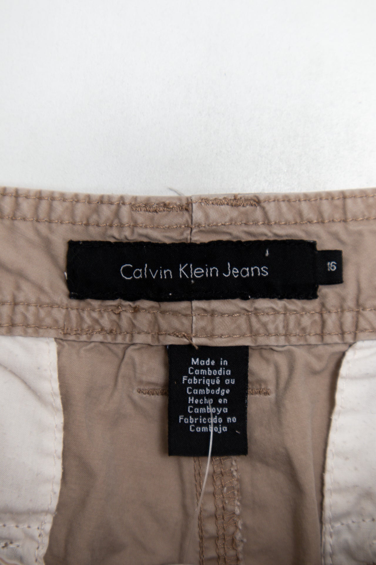 #123 Calvin Klein Jeans Pants Beige | c. 184 | Size 16