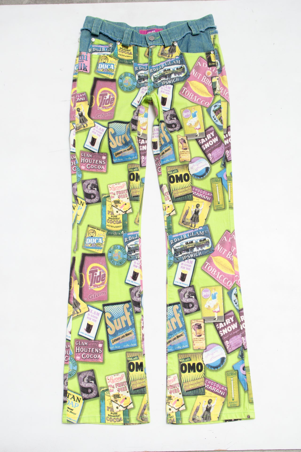 #115 Angelo Marani Glam Pants Green | c. 183 | Size 6