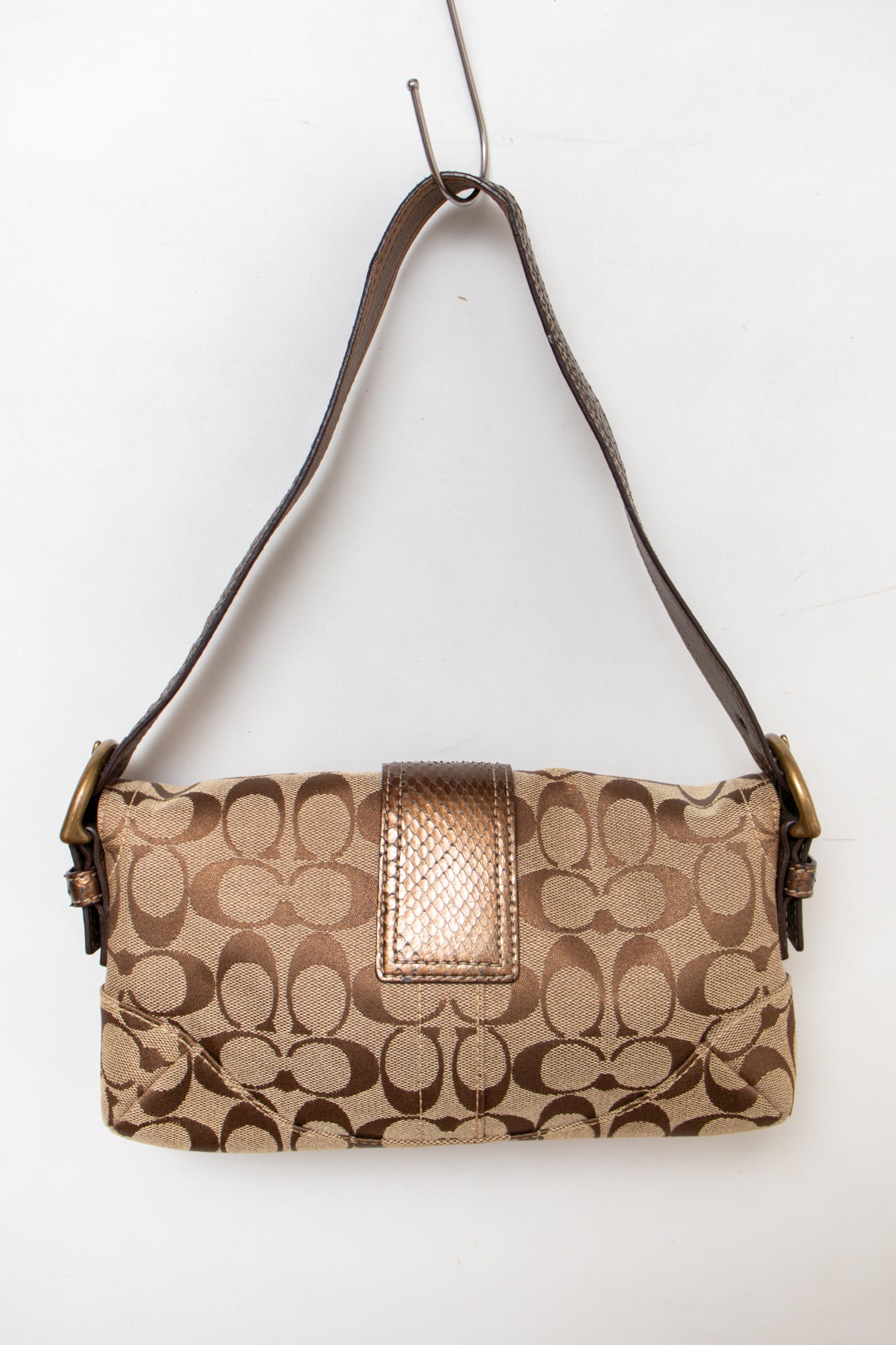 #201 Coach Shoulder Bag Brown | c. | Size
