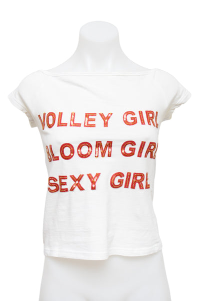 #89 Bloom T-shirt White | c. 196 | Size 8