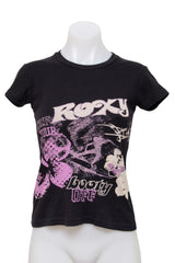 #062 Roxy Baby Tee Black | c. 211 | Size 8