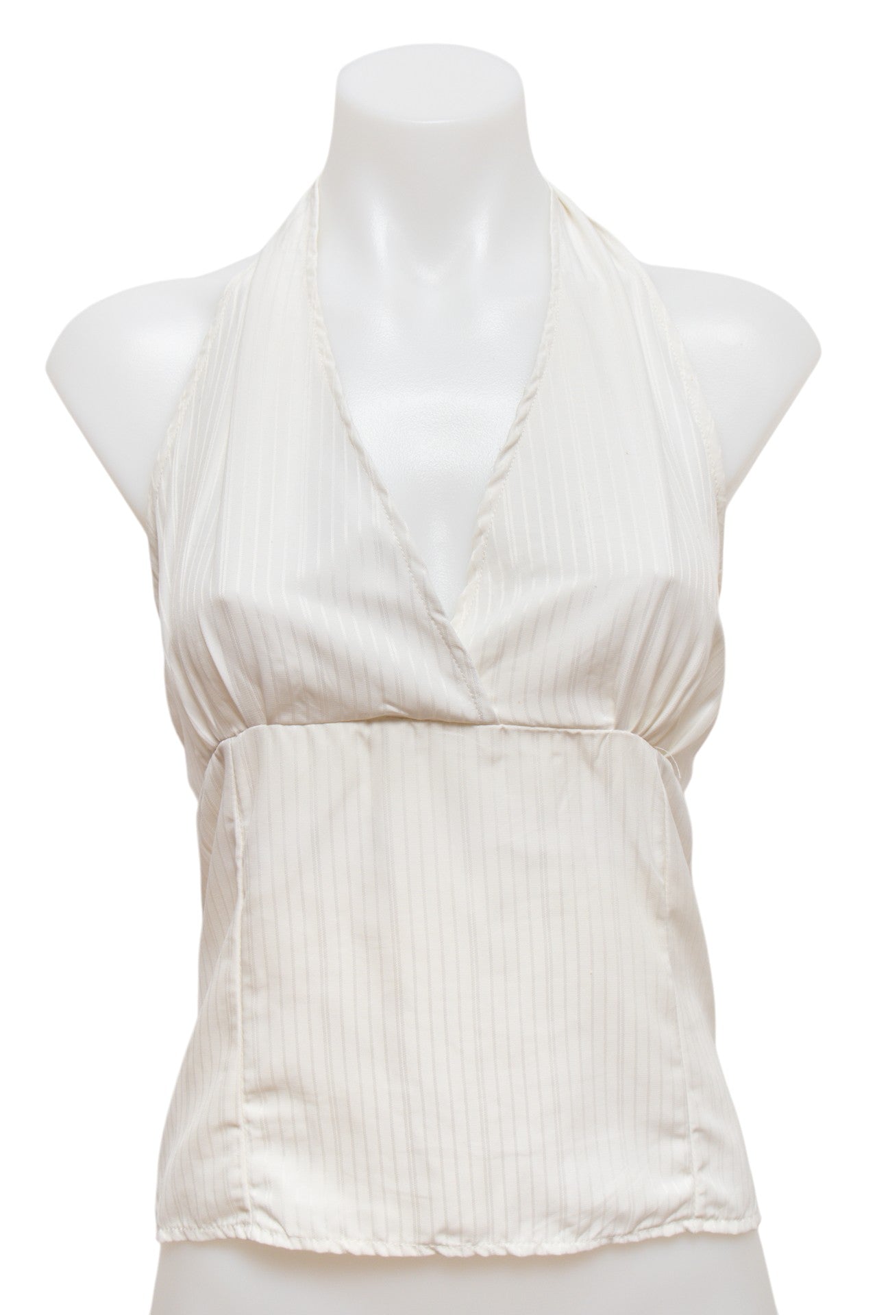 #128 Halter Top White | c. 187 | Size 12