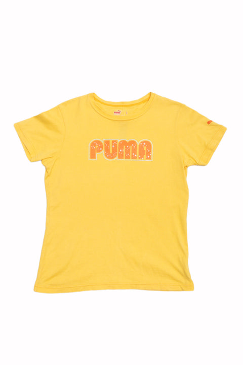 #29 Puma Yellow Tee | Baby Tees & Gowns | Size 12