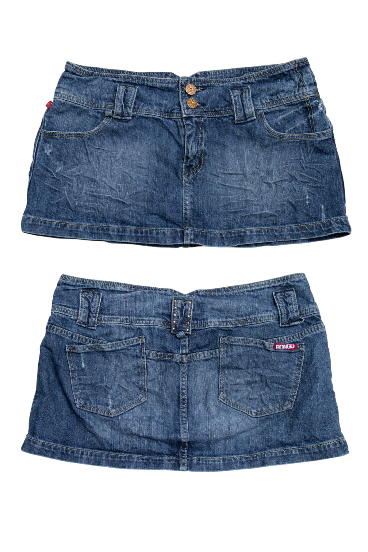 #155 Bongo Mini Skirt Blue | c. 209 | Size 12