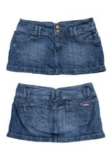 #155 Bongo Mini Skirt Blue | c. 209 | Size 12