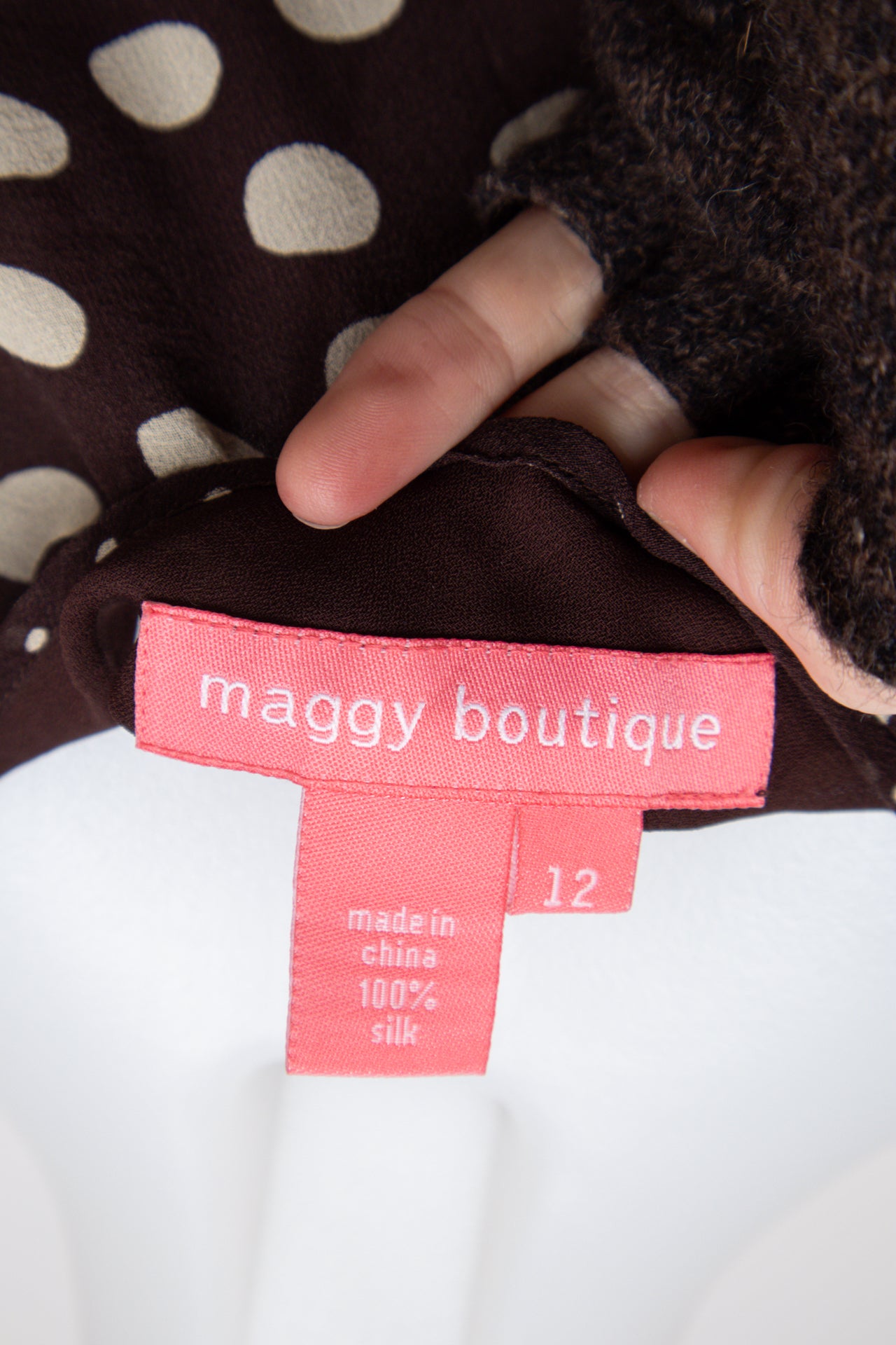 #092 Maggy Boutique Skirt Brown | c. 201 | Size 12