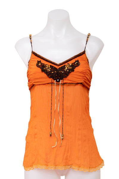 #17 Caramel Cami Top Orange | c. 198 | Size 8