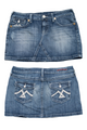 #079 Vigos Jeans Mini Skirt Blue | c. 204 | Size 12/14