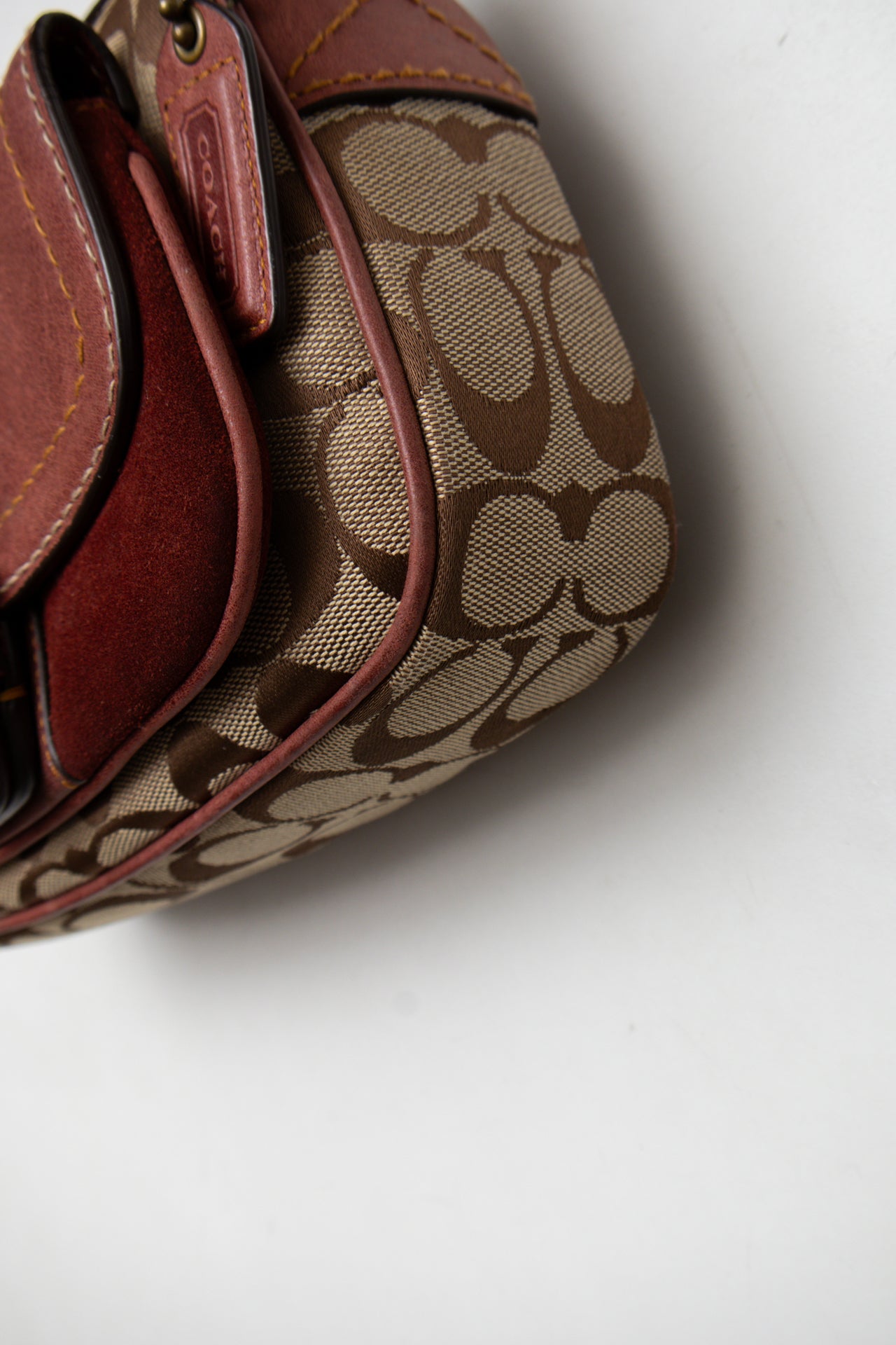 #188 Coach Shoulder Bag Brown | c. 196 | Size