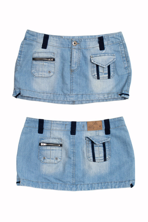 #48 Ox Jeans Denim Mini | Paris Hilton | Size 10