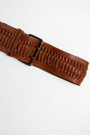 #143 Giorgio Armani Italian Leather Belt Brown | c. 209 | Size