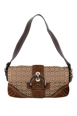 #171 Coach Shoulder Bag Brown | c. 206 | Size