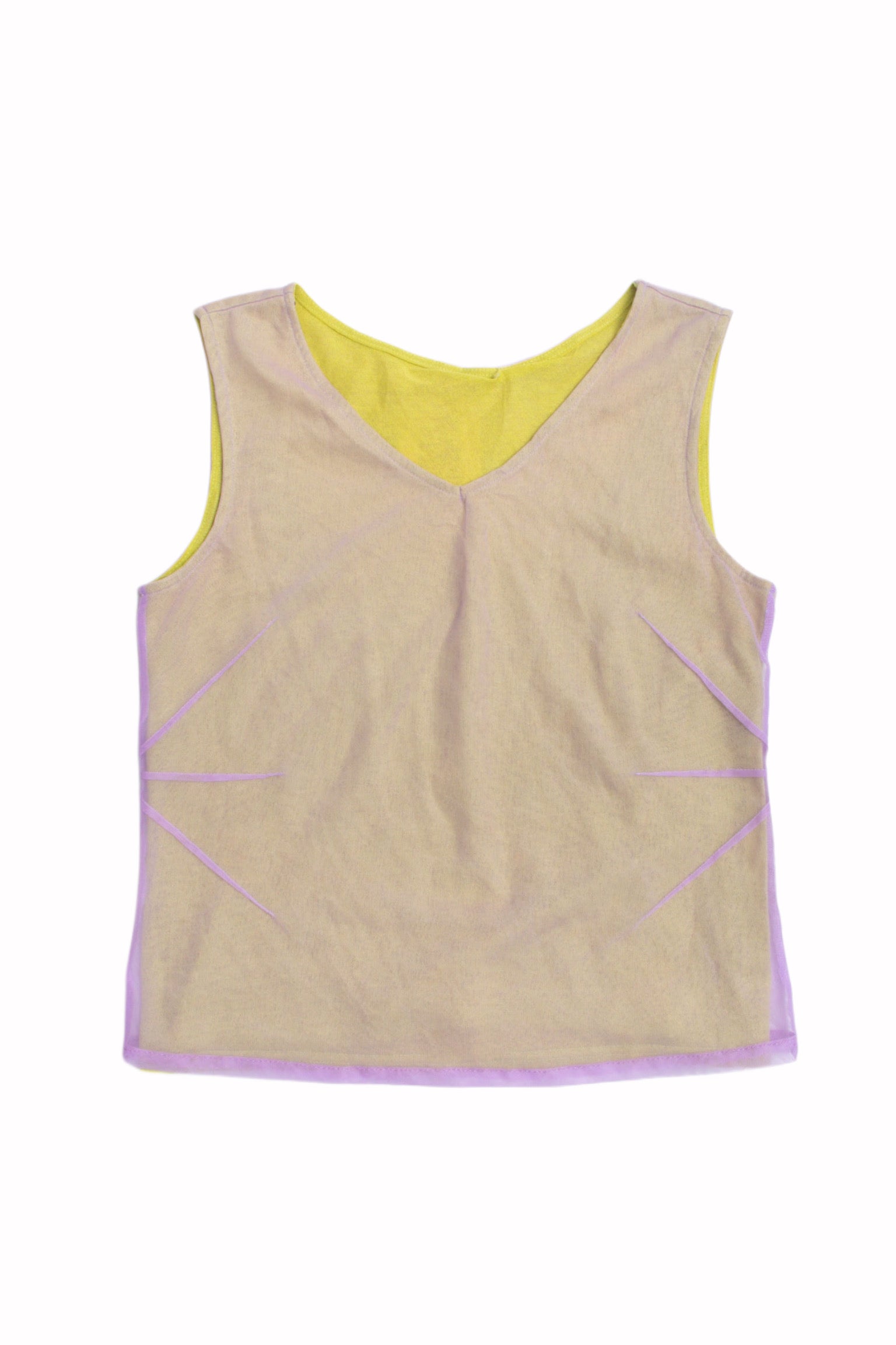 #29 Green and Purple Mesh Tank | Garden Fairy | Size 8/10