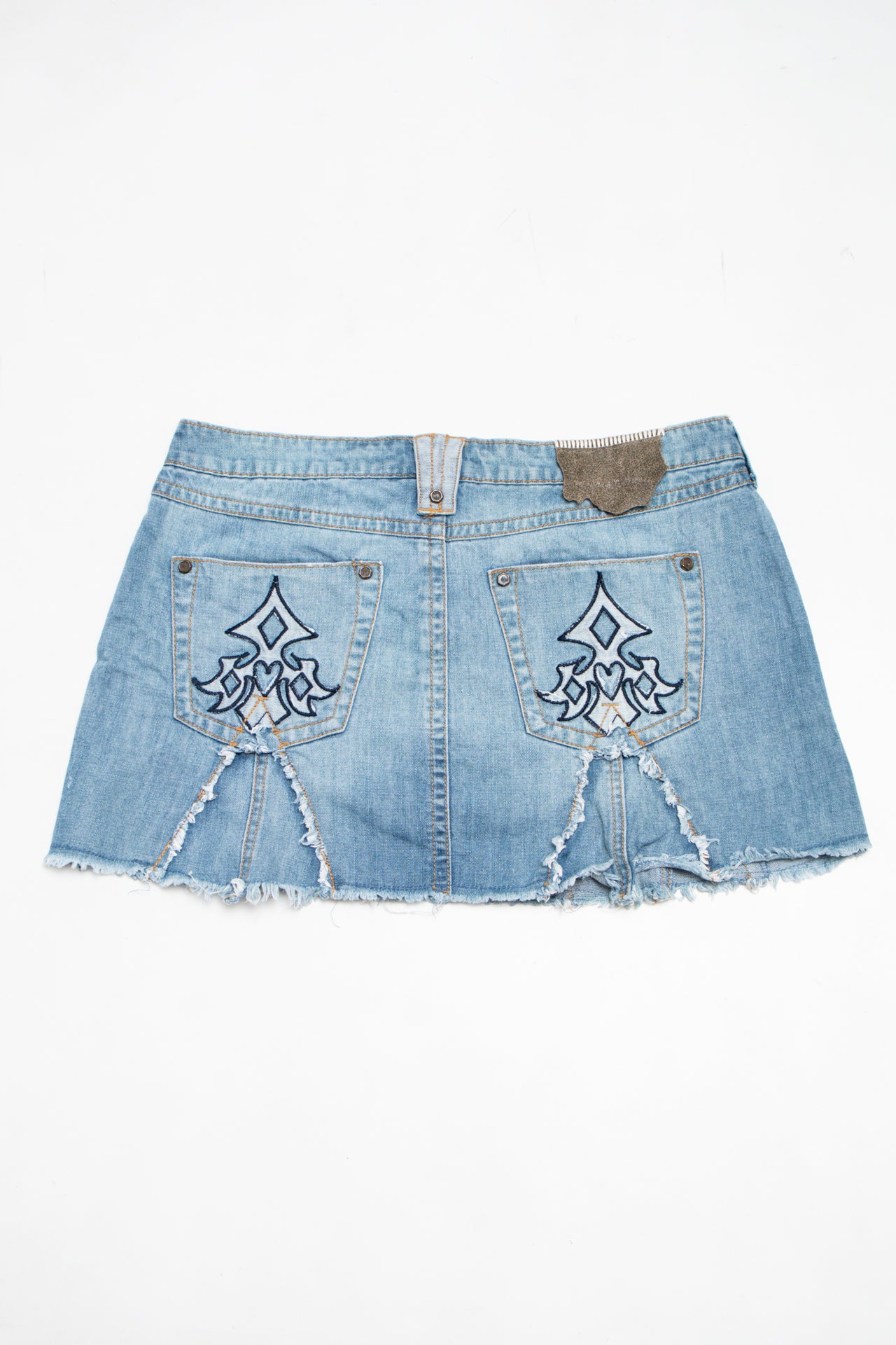 #052 Industrial Cotton Mini Skirt Blue | c. 204 | Size 10