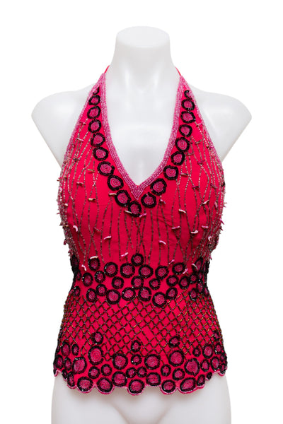 #36 Aftershock Halter Top Pink | c. 190 | Size 8