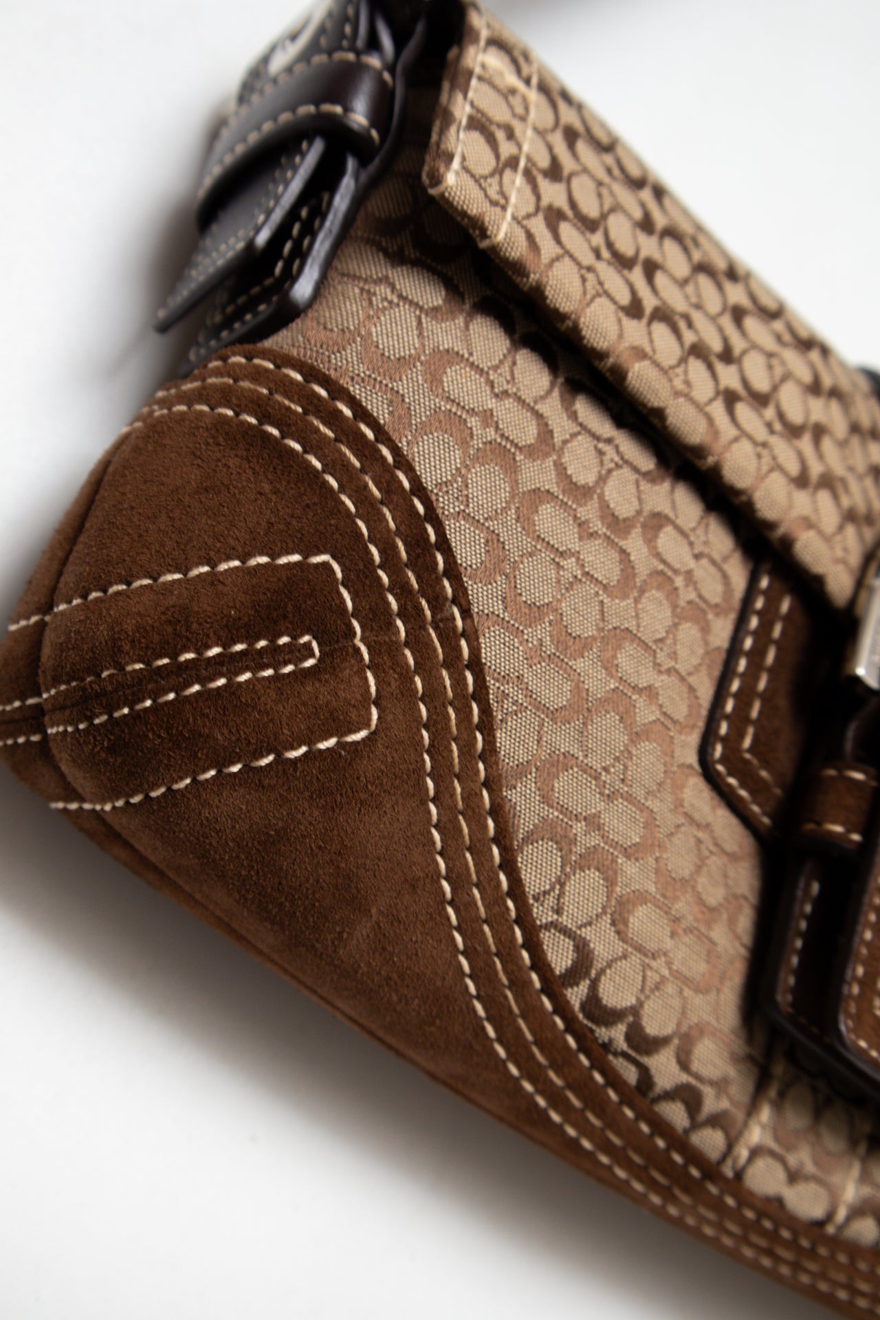 #154 Coach Shoulder Bag Brown | c. 187 | Size