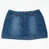 #207 Ragale Dangle Stitch Skirt Blue | c. 199 | Size 10