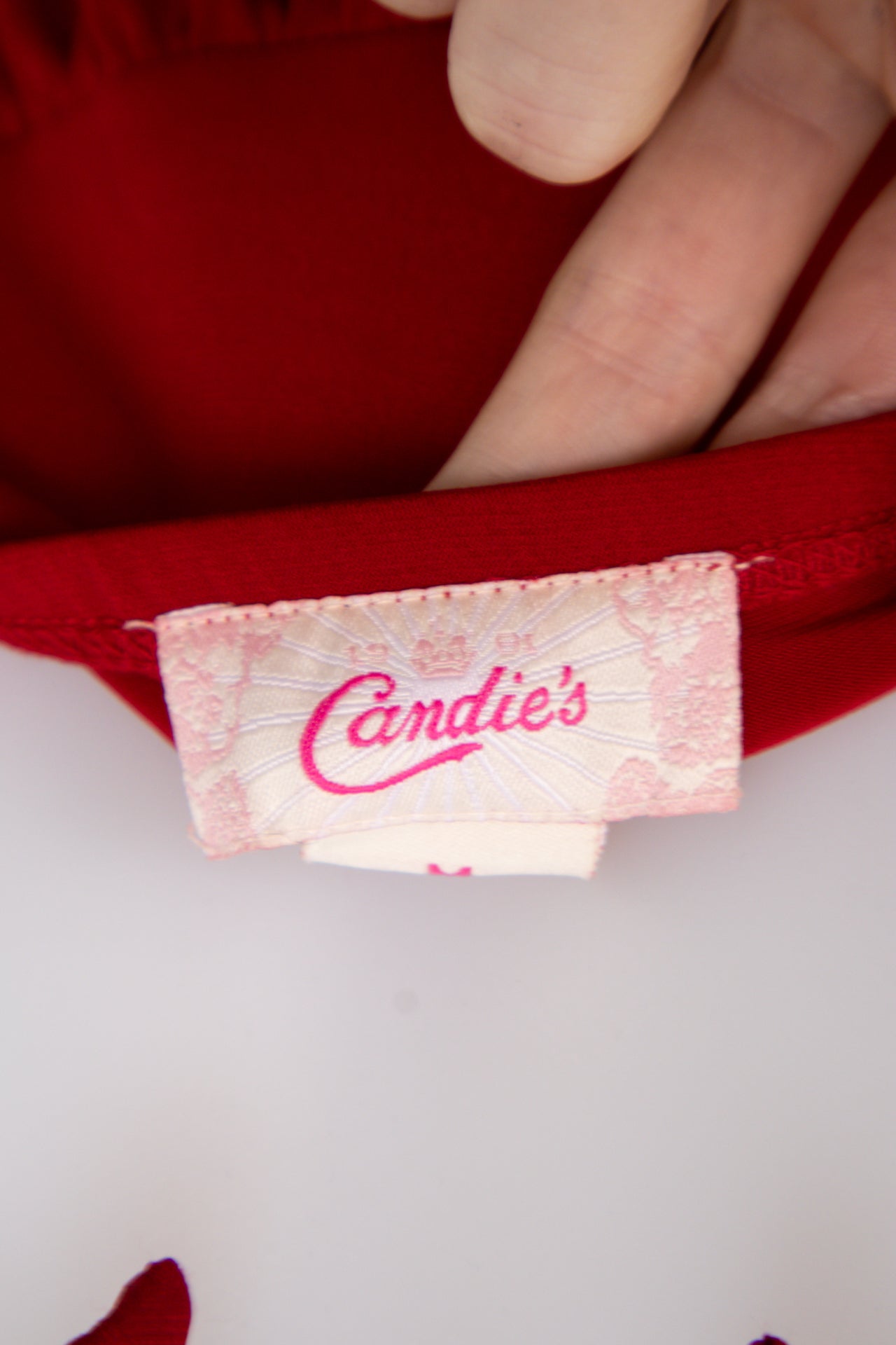 #110 Candie's Halter Top Red | c. 206 | Size 8