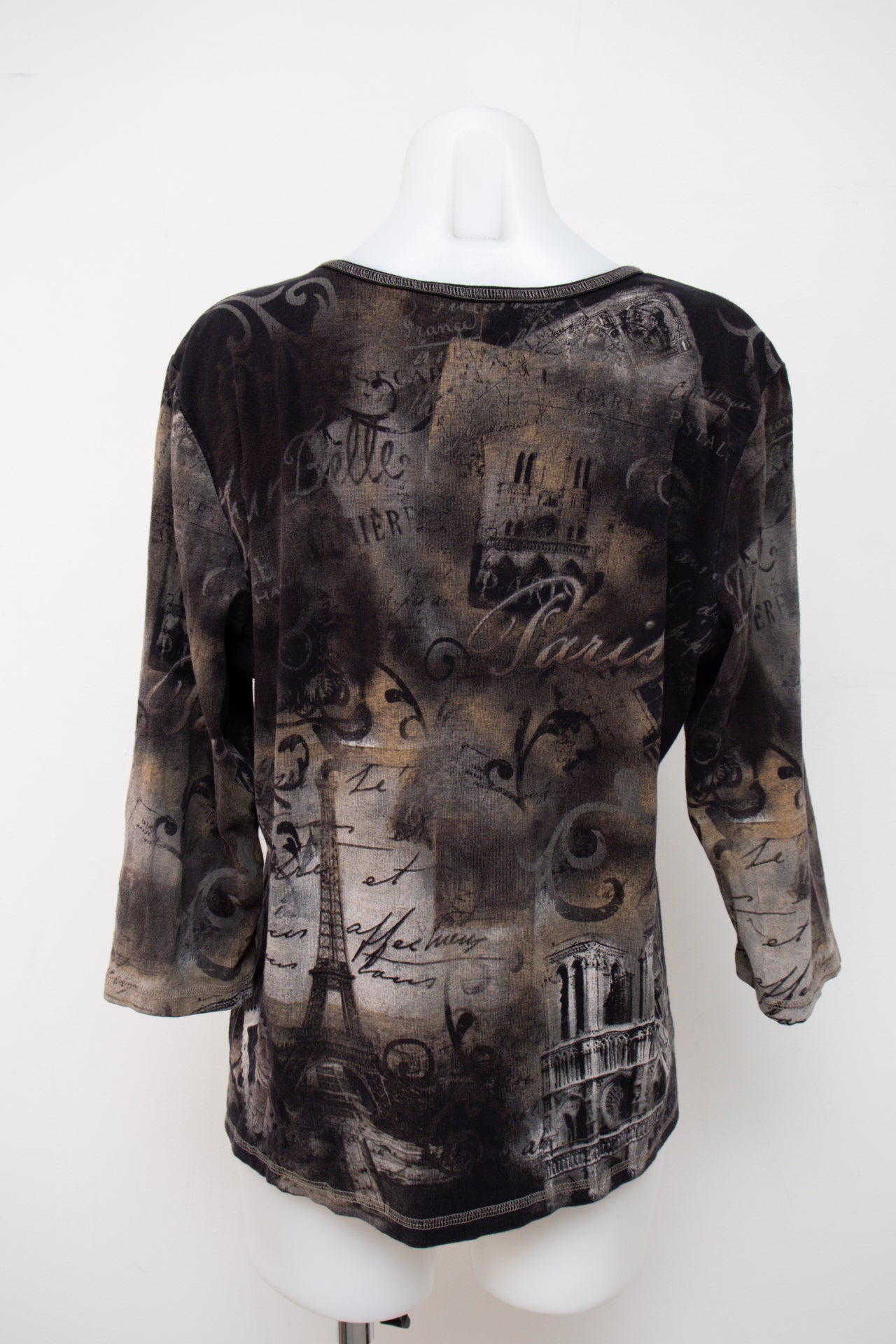 #076 Christopher & Banks T-shirt Brown | c. | Size 12/14