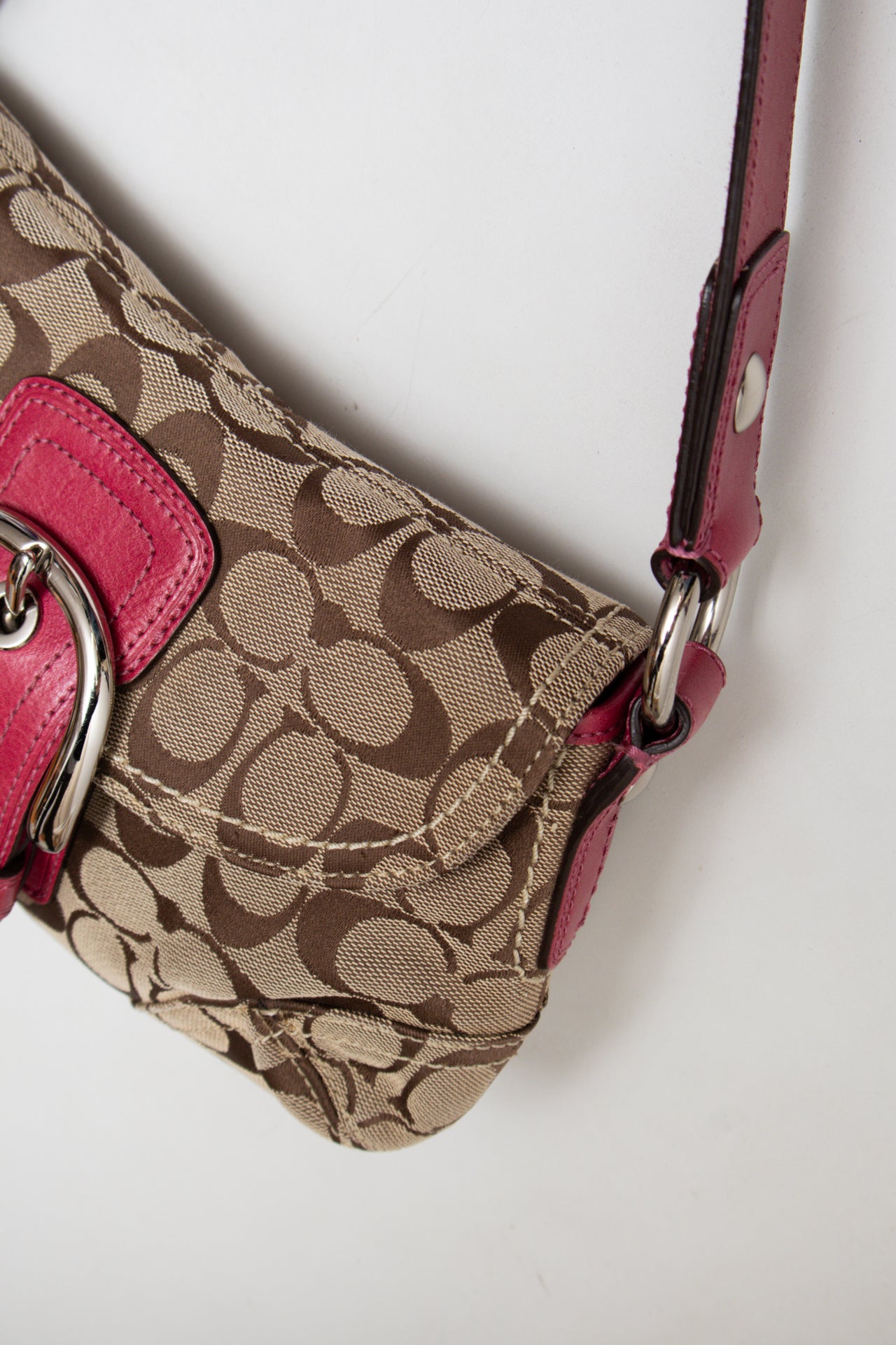 #155 Coach Shoulder Bag Brown | c. 187 | Size