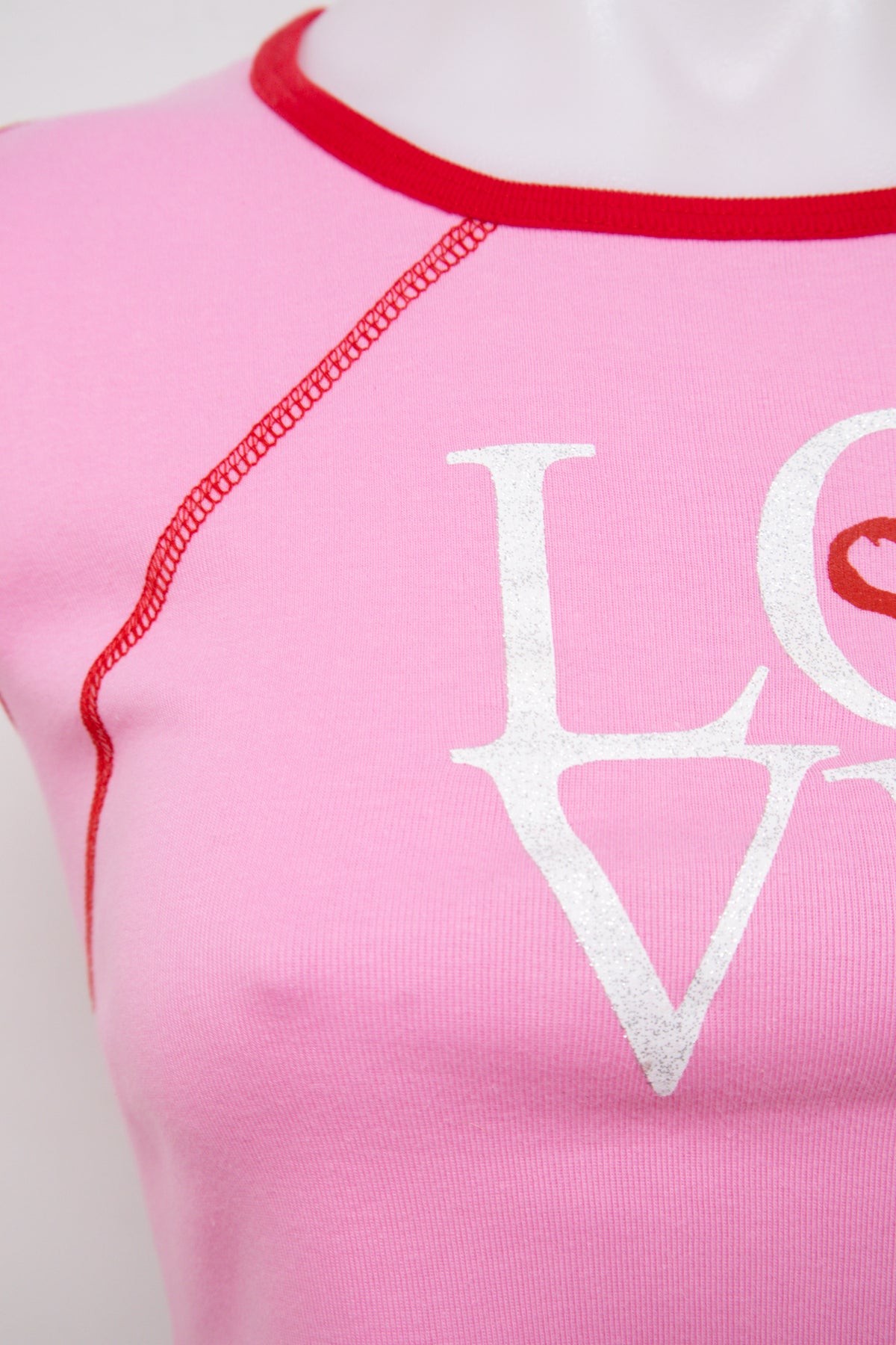 #074 Deadstock Top Girl T-shirt Pink | c. | Size 10