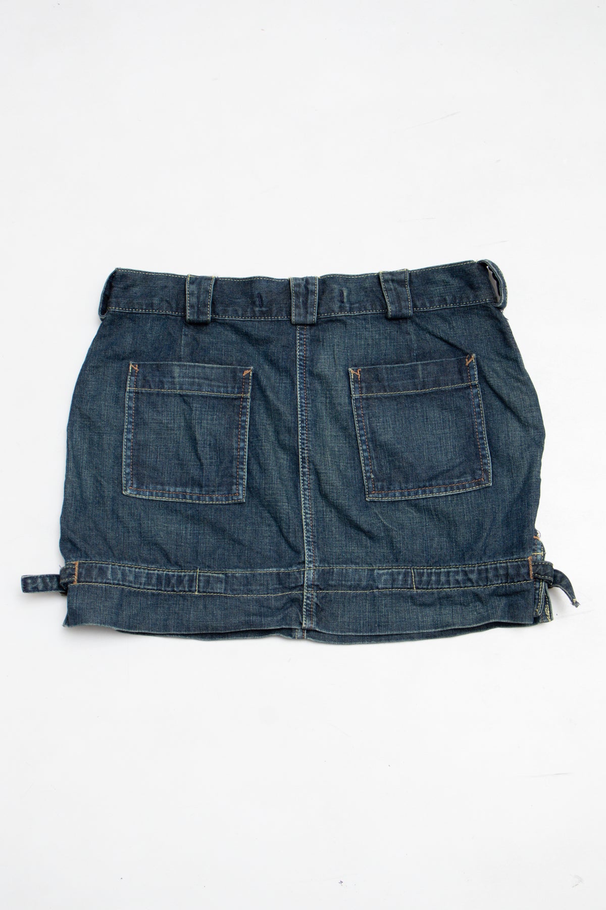 #177 Belted Mini Skirt Blue | c. 209 | Size 8