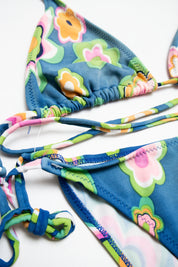 #089 Golden Lady Beachwear Bikini Blue | c. 213 | Size 10