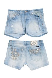 #083 Miss Me Booty Short Blue | c. 213 | Size 10
