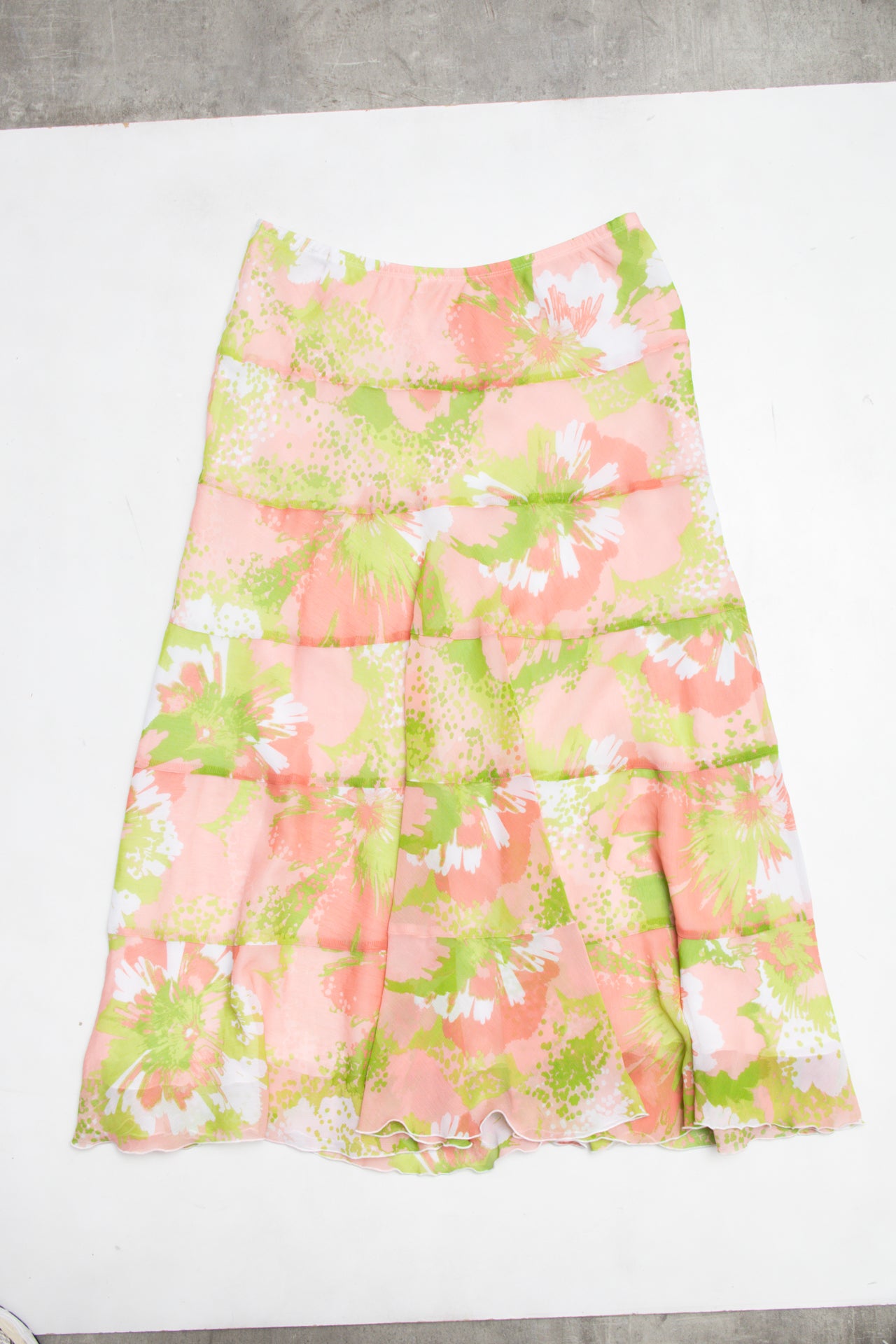 #104 Ruby Rd. Long Skirt Pink | c. 213 | Size 8