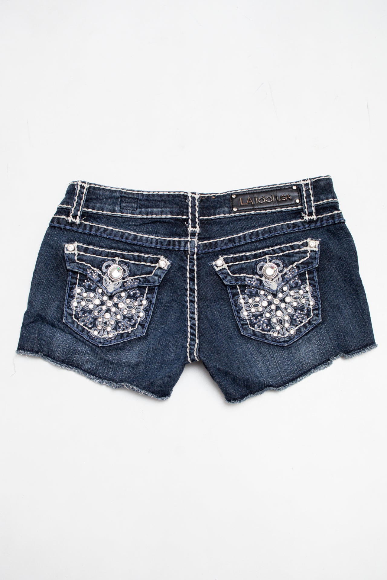 #059 La Idol Usa Denim Shorts Blue | c. 204 | Size 8