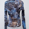 #070 Karen Kane T-shirt Blue | c. 200 | Size 10/12