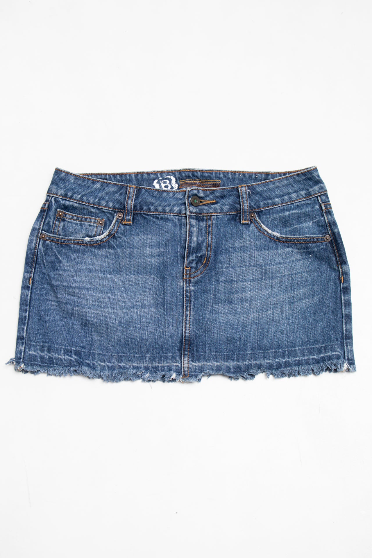 #089 Bullhead Mini Skirt Blue | c. 203 | Size 8