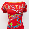 #006 Y.o.u. T-shirt Red | c. 202 | Size 8