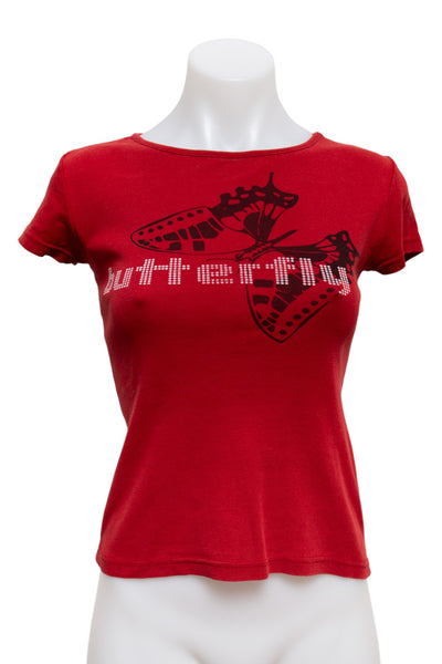#22 Cherokee T-shirt Red | c. 190 | Size 8