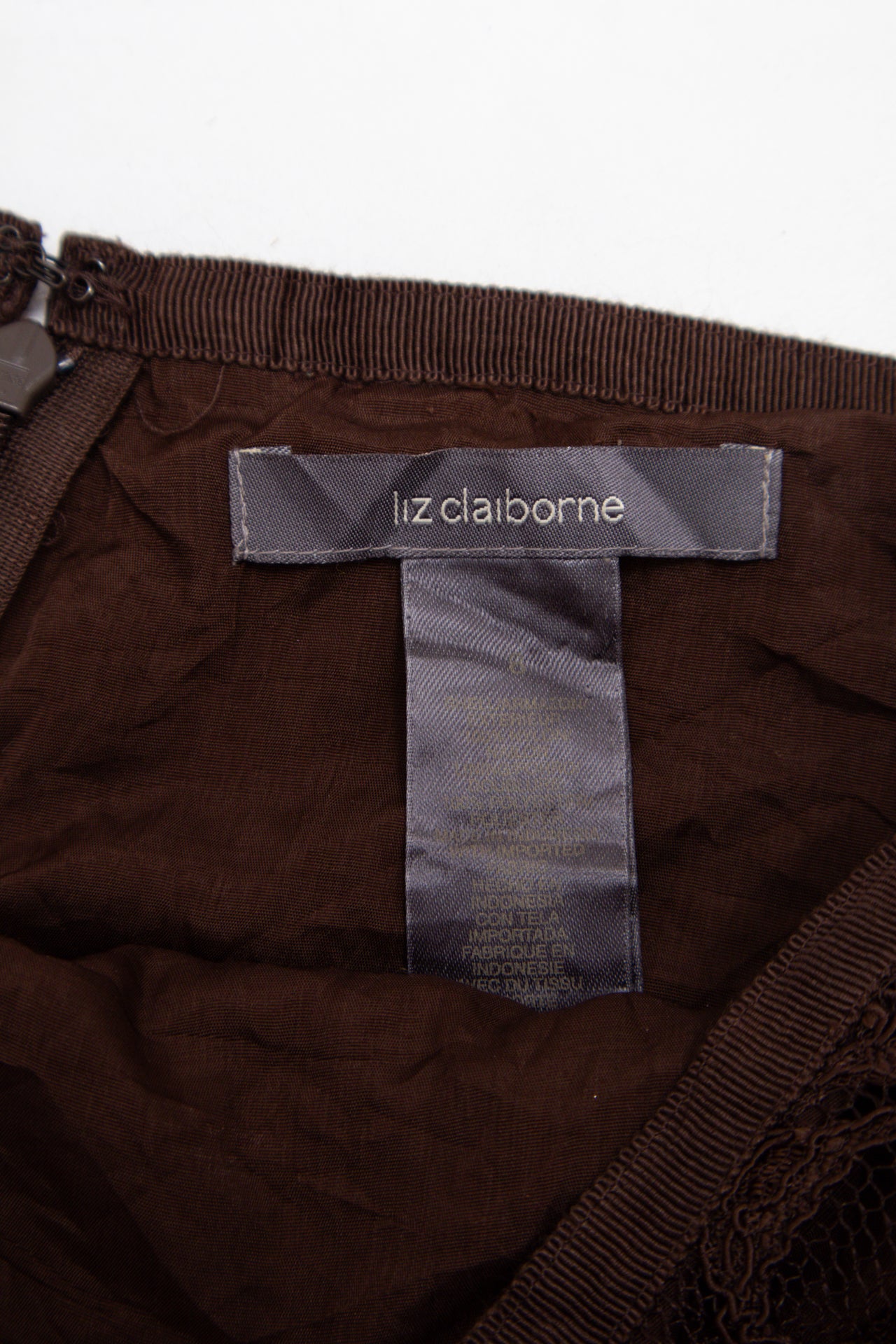 #174 Liz Claiborne Skirt Brown | c. 207 | Size 8