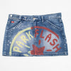 #111 Park Flash Mini Skirt Blue | c. 204 | Size 10/12